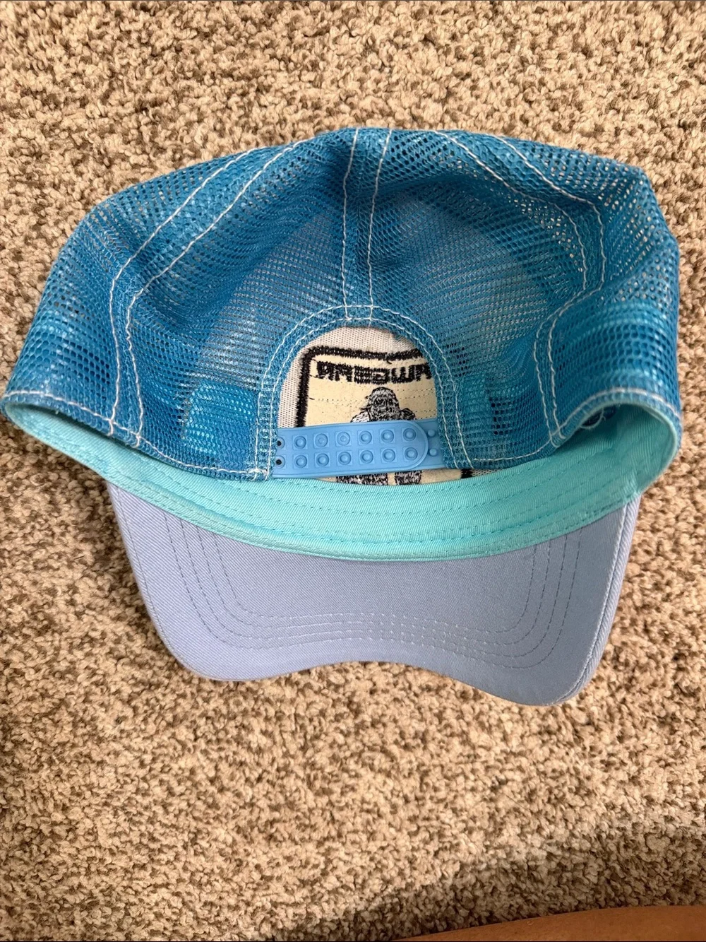 Dakine Light Blue Trucker Hat with Gorilla Patch